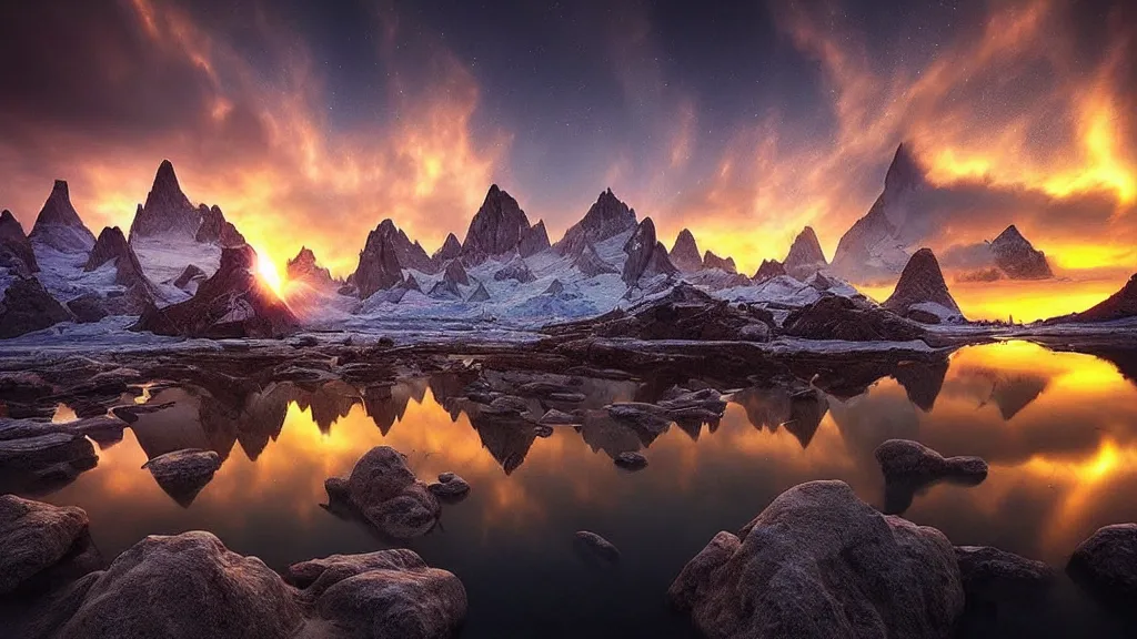 Prompt: amazing landscape photo of atlantis by marc adamus, beautiful dramatic lighting