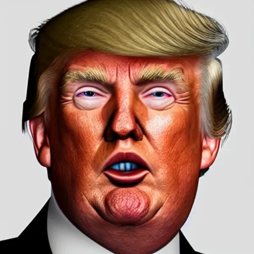 Image similar to donald trump as an avatar, photorealistic, cinematic