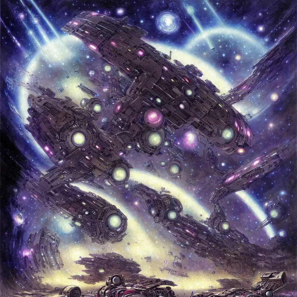 Prompt: the planet cybertron, galaxy glow, by jean - baptiste monge