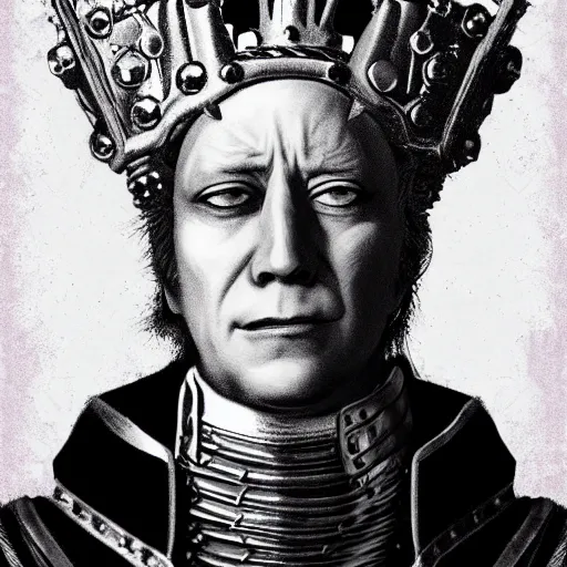 Prompt: King George III, Punk Rocker, Concept art by Tomoyuki Yamasaki, trending on cgsociety