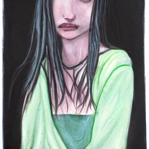 Image similar to portrait of a creepy girl