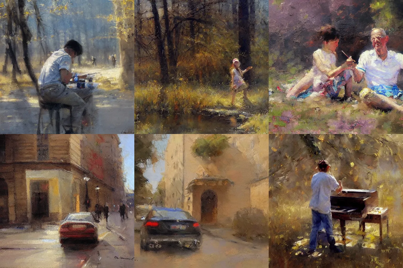 Prompt: richard schmid painting