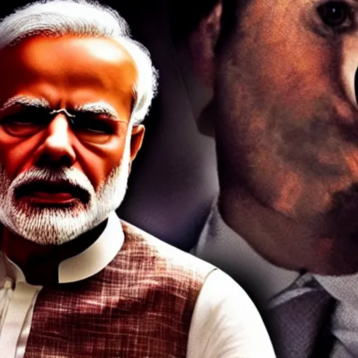 Image similar to narendra modi in fight club, 8 k