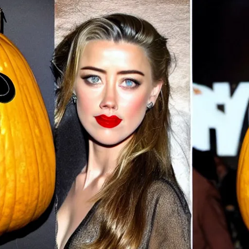 Image similar to gourd shaped like the face of amber heard is a gourd hybrid intercross mix as a gourd