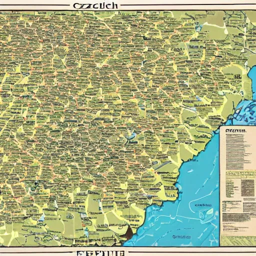 Image similar to detailed map of the Czech republic