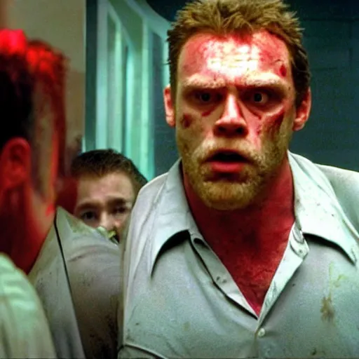 Image similar to Live Action Still of Jerma in Shaun of the Dead, real life, hyperrealistic, ultra realistic, realistic, highly detailed, epic, HD quality, 8k resolution, body and headshot, film still