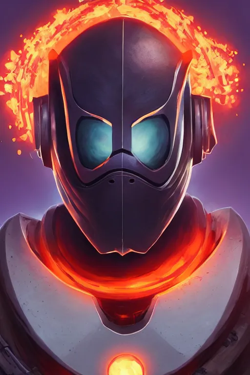 Image similar to epic mask helmet robot ninja portrait stylized as fornite style game design fanart by concept artist gervasio canda, behance hd by jesper ejsing, by rhads, makoto shinkai and lois van baarle, ilya kuvshinov, rossdraws global illumination radiating a glowing aura global illumination ray tracing hdr render in unreal engine 5