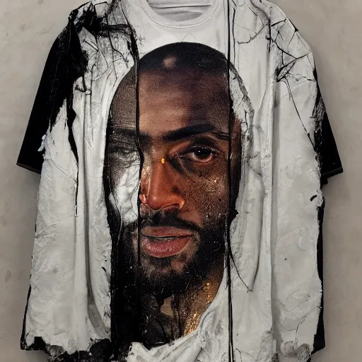 Image similar to jesus in virgil abloh streetwear by nicola samori, off - white style