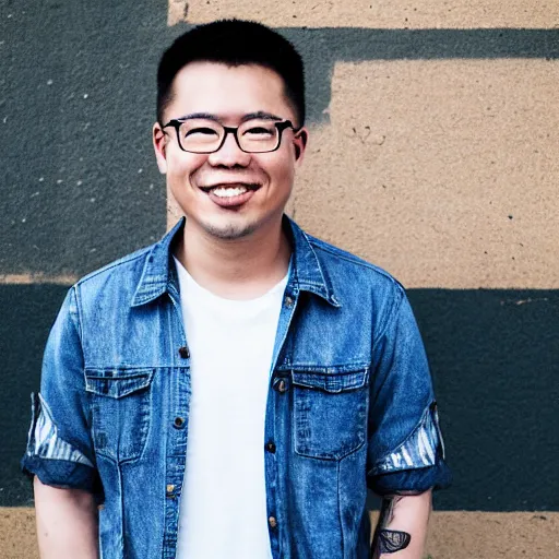 Prompt: portrait of Bryan Nguyen, Asian male, Drummer and Music Supervisor