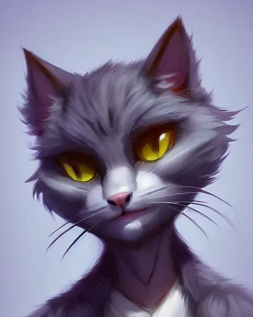 Image similar to character concept art of a young male anthropomorphic furry cat | | cute - fine - face, pretty face, key visual, realistic shaded perfect face, fine details by stanley artgerm lau, wlop, rossdraws, james jean, andrei riabovitchev, marc simonetti, and sakimichan, trending on artstation