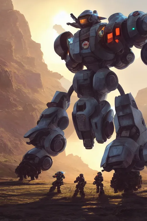 Image similar to mechwarrior 5 : mercenaries mech megaman transformer robot boss tank engine game octane render, 4 k, hd 2 0 2 2 3 d cgi rtx hdr style chrome reflexion glow fanart, global illumination ray tracing hdr fanart arstation by ian pesty by jesper ejsing pixar and disney unreal zbrush central hardmesh