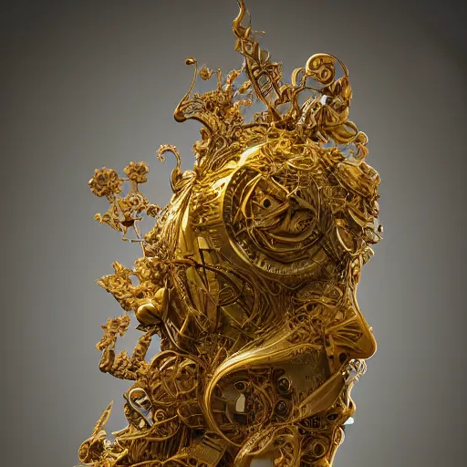 Prompt: a abstract sculpture, by james christensen, vittorio matteo corcos, epic, tendring on artstation, photorealistic, intricate details, highly detailed, bokeh, 4 k.