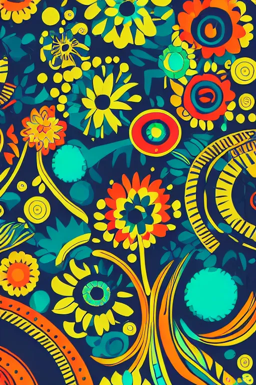 Image similar to minimalist boho style art of a colorful, illustration, vector art