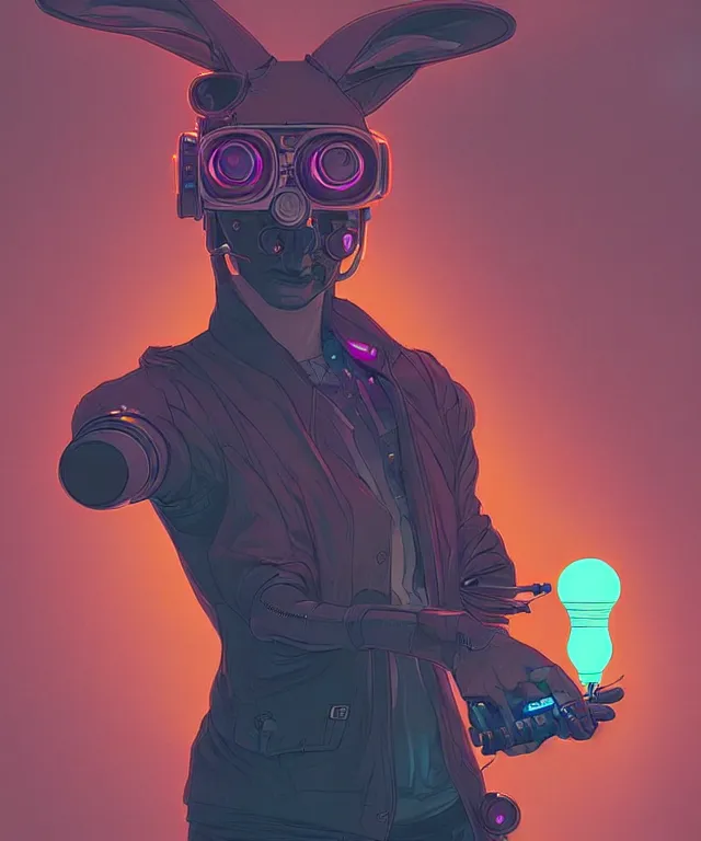 Image similar to a portrait of a cyberpunk kangaroo holding a light bulb, fantasy, elegant, digital painting, artstation, concept art, matte, sharp focus, illustration, art by josan gonzalez