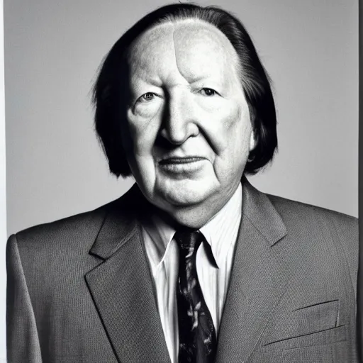 Prompt: charlie haughey portrait photograph by chuck close