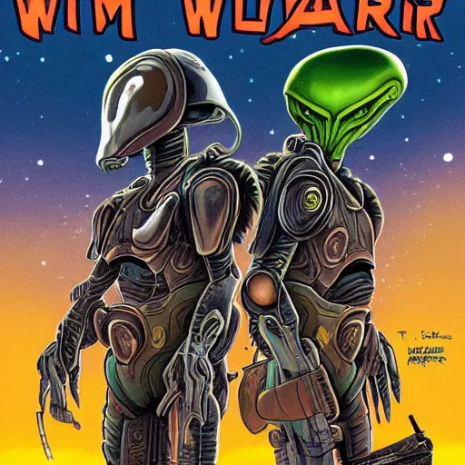 Prompt: the alien war, by Tim and Greg Hildebrand