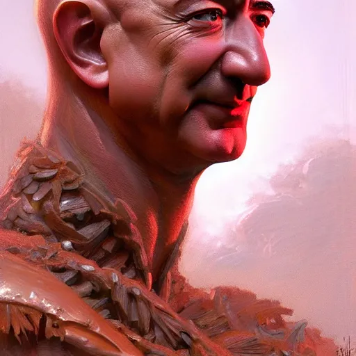 Prompt: Jeff Bezos bust made out of coconuts, closeup, D&D, fantasy, intricate, elegant, highly detailed, digital painting, artstation, concept art, matte, sharp focus, illustration, hearthstone, art by Artgerm and Greg Rutkowski and Alphonse Mucha