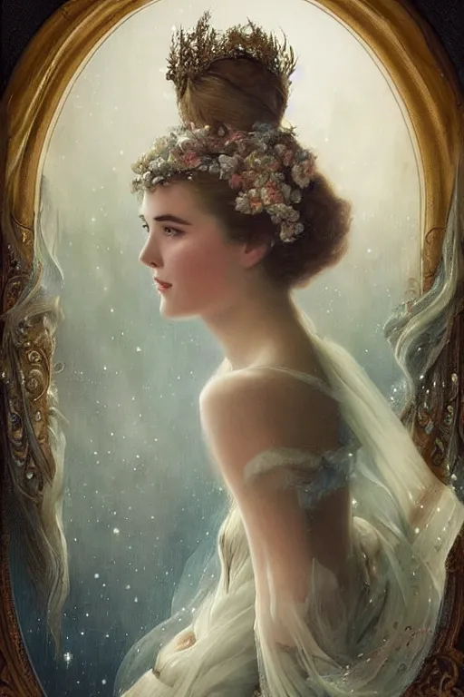 Prompt: a young, sobbing, and extremely beautiful grace kelly infected by night by tom bagshaw in the style of a modern gaston bussiere, art nouveau, art deco, surrealism. extremely lush detail. melancholic scene infected by night. perfect composition and lighting. sharp focus. profoundly surreal. high - contrast lush surrealistic photorealism. sobbing, anguish.