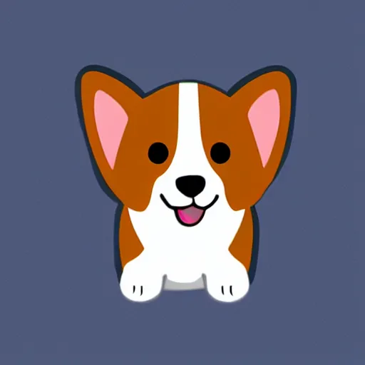 Prompt: corgi puppy, telegram sticker set