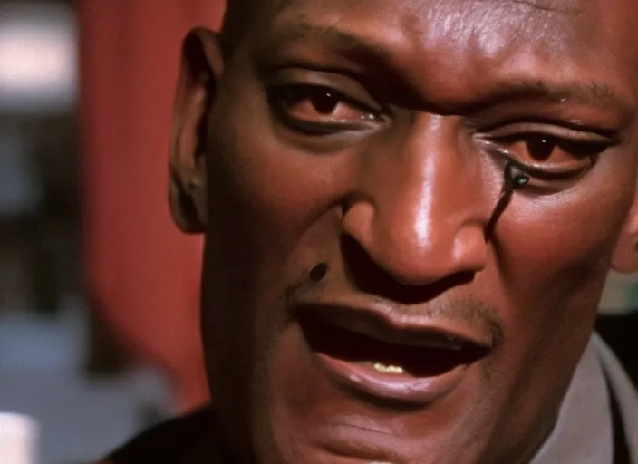 Image similar to ted cruz as tony todd, movie still, from the candyman 1 9 9 2 movie, 8 k, realistic