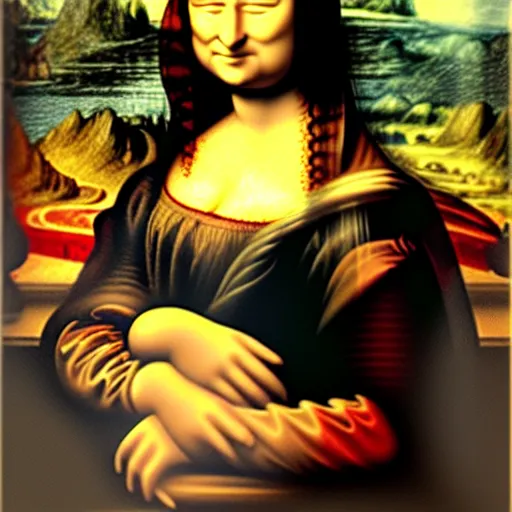 Image similar to The Mona Lisa that looks like Donald Trump