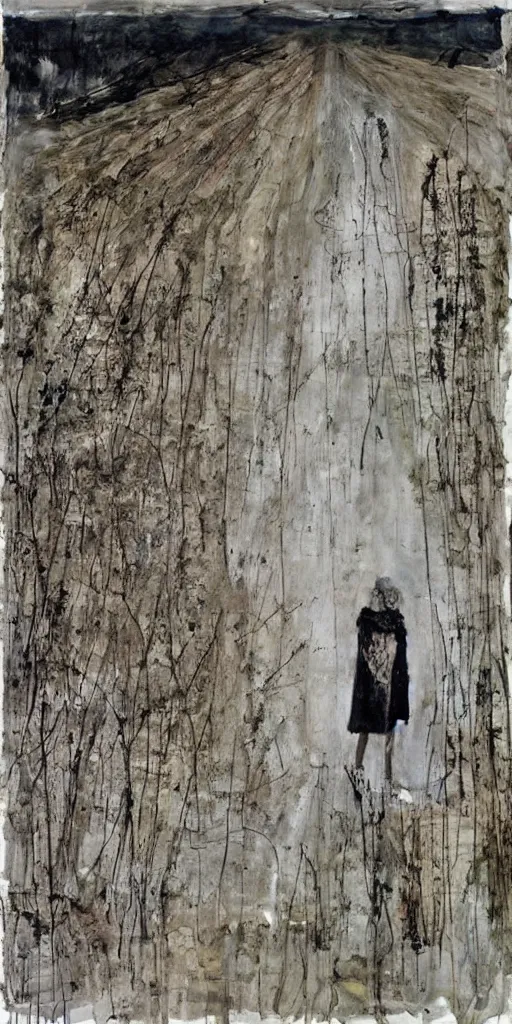 Image similar to artwork by anselm kiefer,