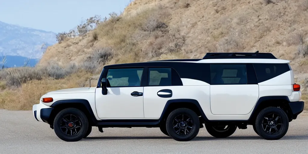 Image similar to “2022 Toyota FJ Cruiser, ultra realistic, 4K”