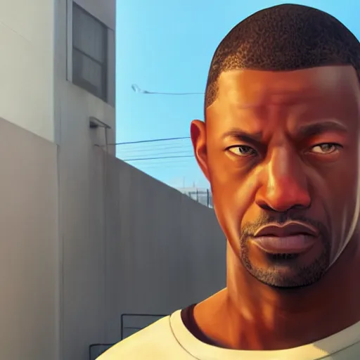 Image similar to carl johnson ( cj ) from gta san andreas, by wlop, by ilya kuvshinov, ultra realistic, octane render, unreal engine 5, 8 k