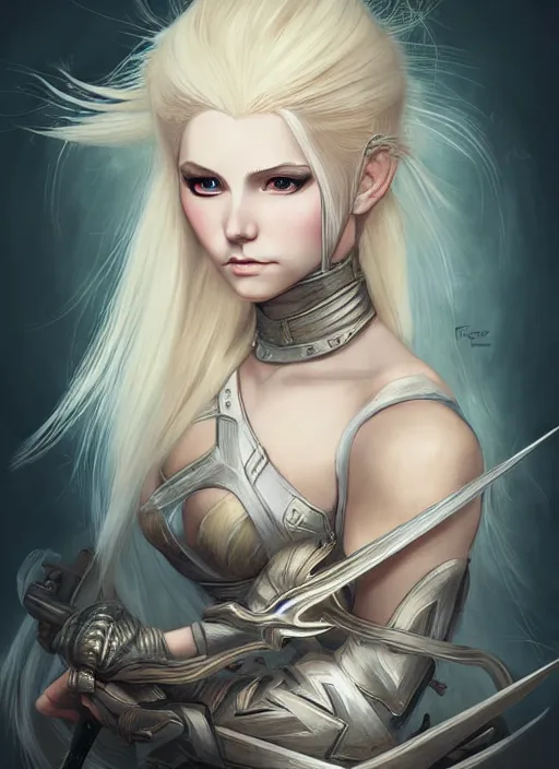 Image similar to blonde combat fairy venizian era, dark fantasy, extremely detailed, sharp focus, portrait, smooth, digital illustration, by rossdraws, frank franzzeta