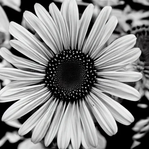 Prompt: colorless flower