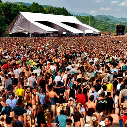 Image similar to a photo of the biggest summer music festival