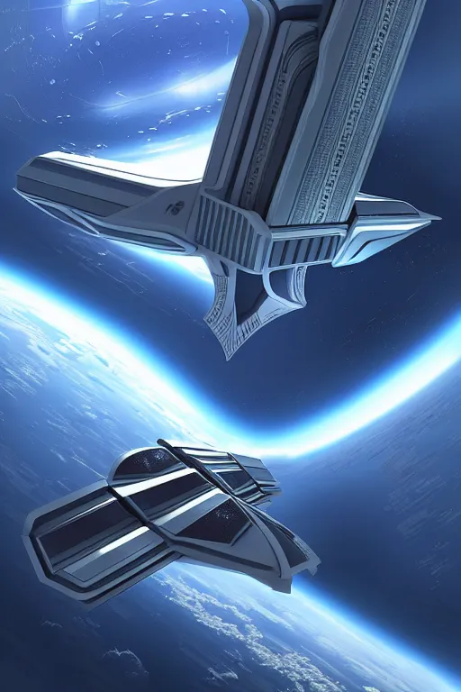 Prompt: zaha haddi space station, trending on artstation, featured on behance