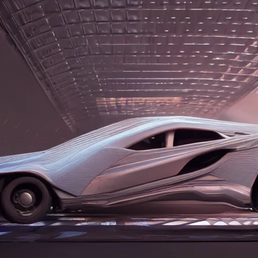 Image similar to sci-fi car and wall structure in the coronation of napoleon painting by Jacques-Louis David in the blade runner 2049 film and point cloud in the middle and everything in form of zaha hadid architects artwork by caravaggio unreal engine 5 keyshot octane lighting ultra high detail ultra hyper realism 8k 16k in plastic dark tilt shift full-length view