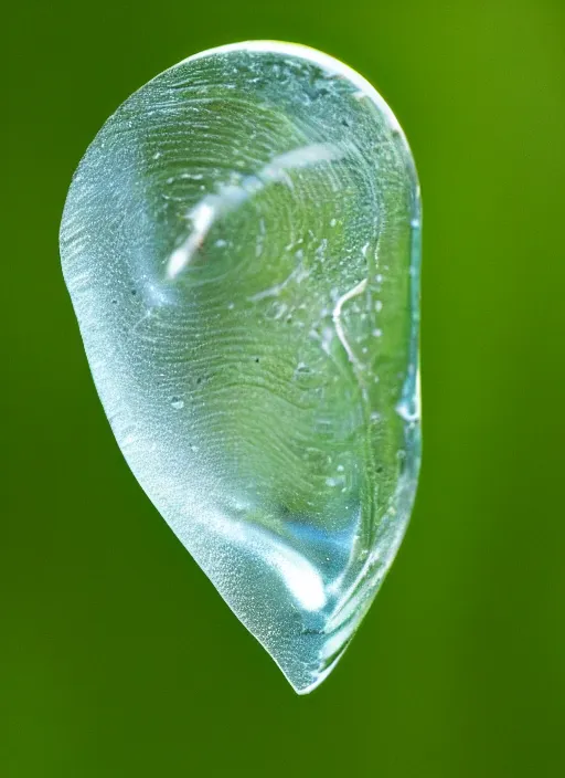 Prompt: portrait of a stunningly beautiful water drop, highly detailed, 3 5 mm photo