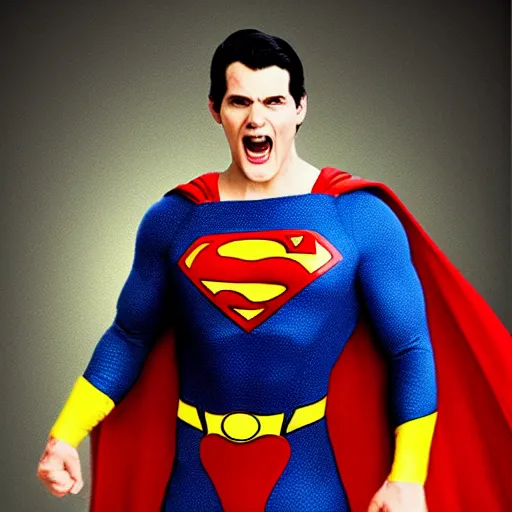 Prompt: Superman >yelling<<<< screaming