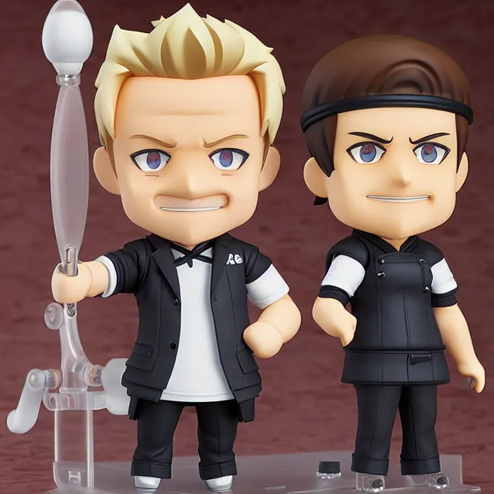 Prompt: gordon ramsay, an anime nendoroid of gordon ramsay figurine, detailed product photo