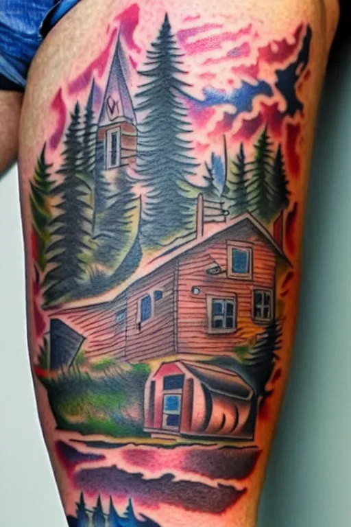 80 Cabin Tattoo Stock Photos Pictures  RoyaltyFree Images  iStock