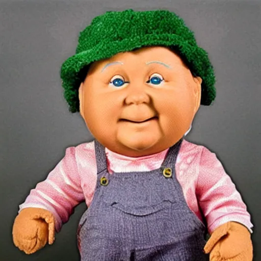 Image similar to bill murray as a cabbage patch doll