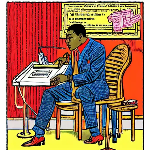 Image similar to “portrait of Charlie Parker, by Robert crumb, coloured, graphic”