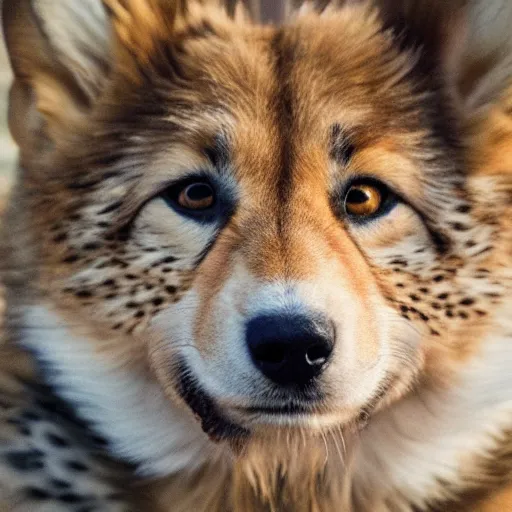 Image similar to a hybrid between a corgi and a cheetah, photography, award - winning, national geographic channel, discovery channel, 8 k