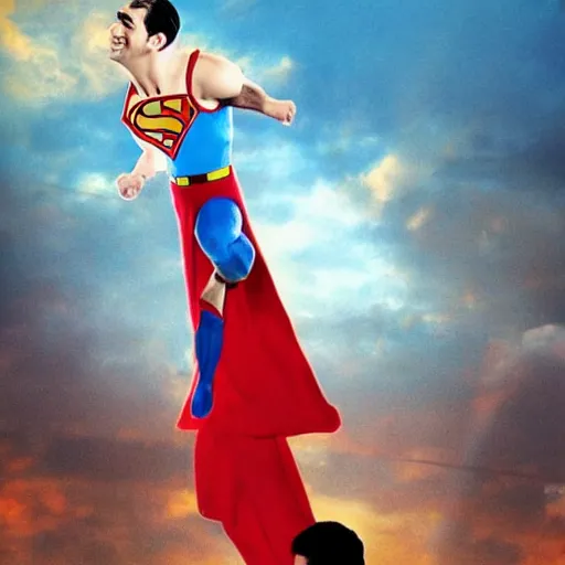 Prompt: Mr.Bean as Superman