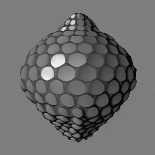 Image similar to 3 d render of a voronoi hearth, seen from different angles