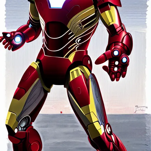 Image similar to iron man, extremely detailed, sharp focus, wide view, full body shot, smooth, digital illustration, by james jean, by rossdraws, frank franzzeta, sakimichan