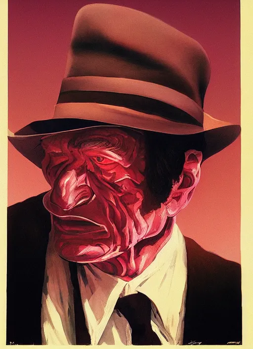 Prompt: portrait of Kolchak, detailed, coherent, painted by Edward Hopper, Wayne Barlowe, James Gilleard, airbrush, art by James Jean