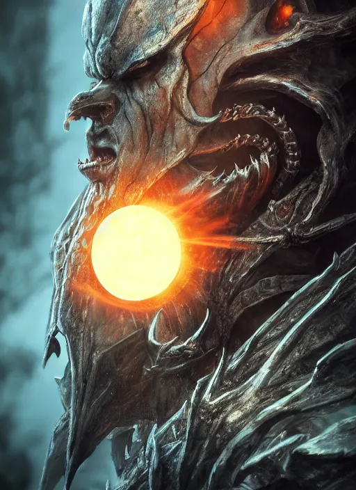 Image similar to evil king, ultra detailed fantasy, elden ring, realistic, dnd character portrait, full body, dnd, rpg, lotr game design fanart by concept art, behance hd, artstation, deviantart, global illumination radiating a glowing aura global illumination ray tracing hdr render in unreal engine 5