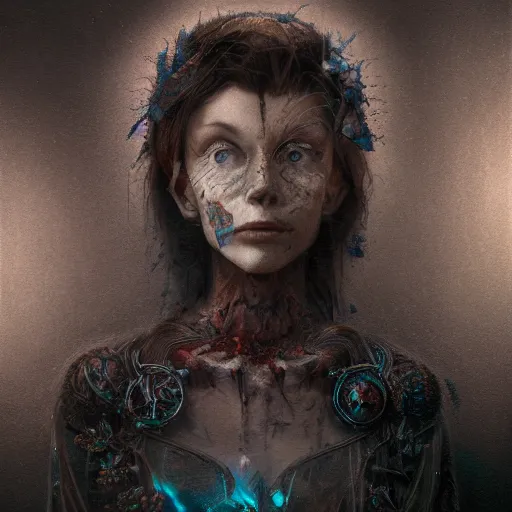 Image similar to portrait of dead silence, intricate artwork, concept art, octane render, deviantart, cinematic, key art, hyperrealism, iridescent accents, portrait photograph, nikon 3 5 mm, photograph by greg rutkowski