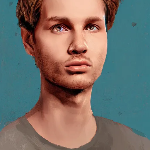 Image similar to Portrait of Jakub Grabowski Quebonafide, digital art