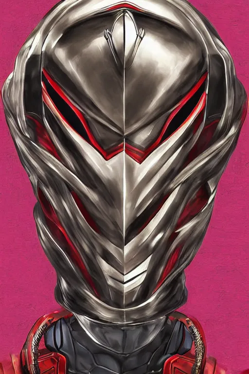 Image similar to portrait of kamen rider kuuga, realistic, highly detailed, digital painting