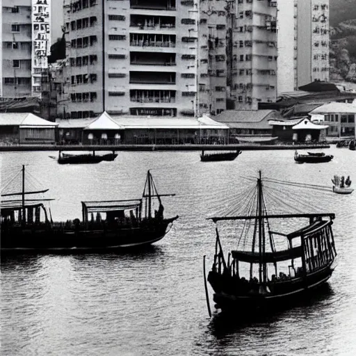 Image similar to hongkong, by fan ho,