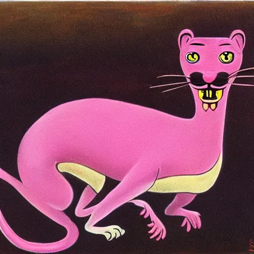 Image similar to The Pink Panther by Salvador Dalí